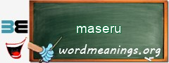 WordMeaning blackboard for maseru